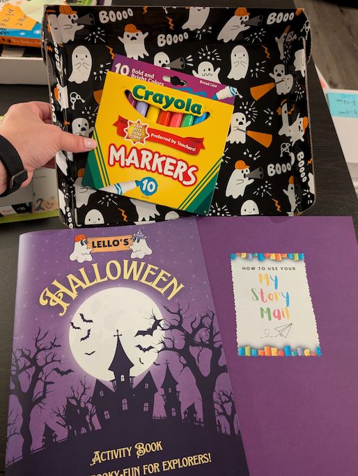 Halloween Box Activity Book and Markers