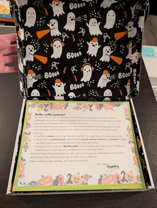 Halloween Box with Penny's Letter